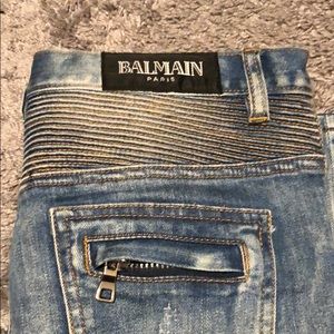 balmain jeans biker in